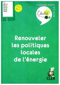 Renouveler les politiques locales de l'énergie