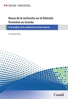 Revue de la recherche sur la littératie financière du Canada : une analyse de la conjoncture et des lacunes