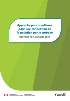 Approche pancanadienne pour une tarification de la pollution par le carbone : rapport préliminaire 2020